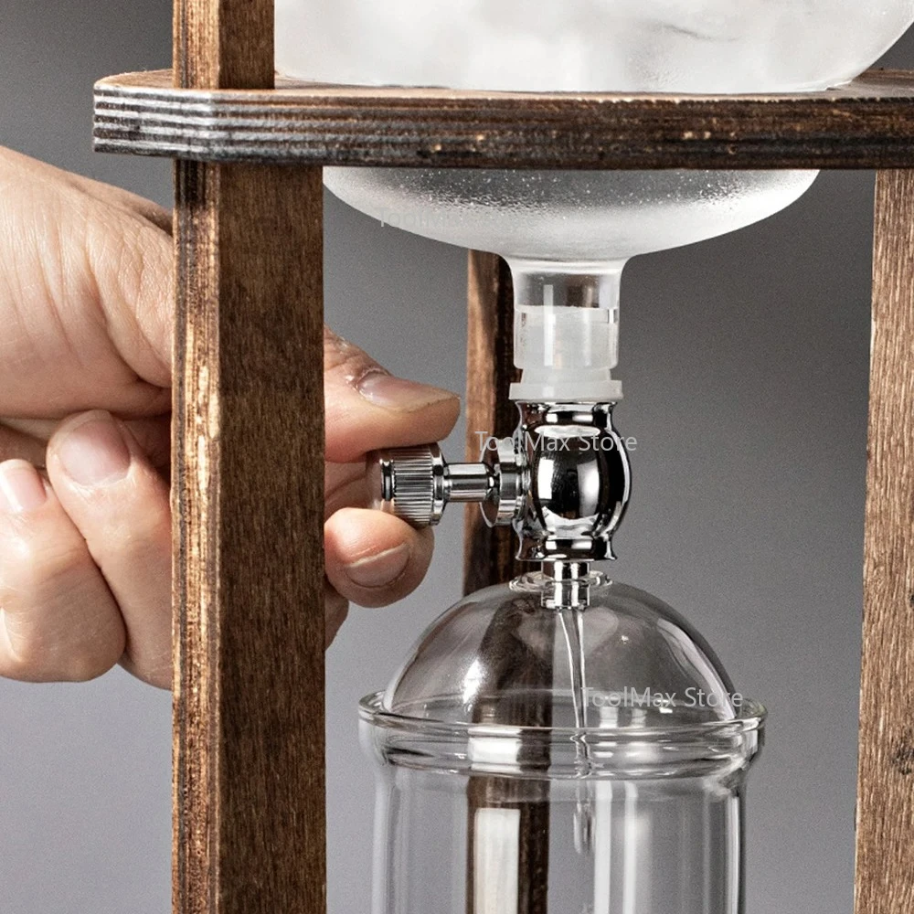 المنزل الجليد بالتنقيط الزجاج القهوة وعاء المشروب مجموعة الجليد القهوة بالتنقيط وعاء الرف مجموعة صانع القهوة المشروب البارد #2