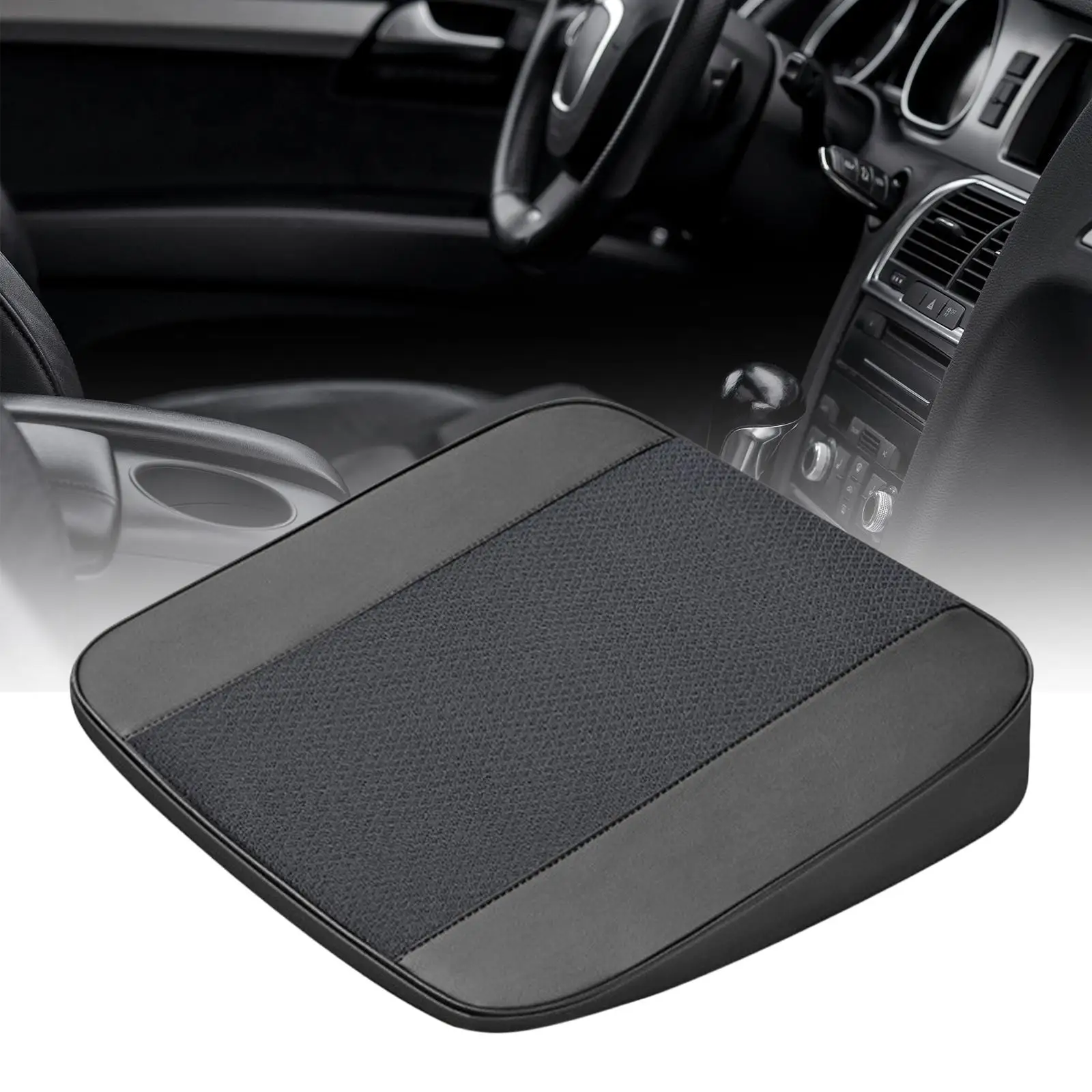 Car Booster for seat Cushion Slope Raised for seat Pad Breathable Comfortable Sponge Material Height Boost Mat for Car Interior