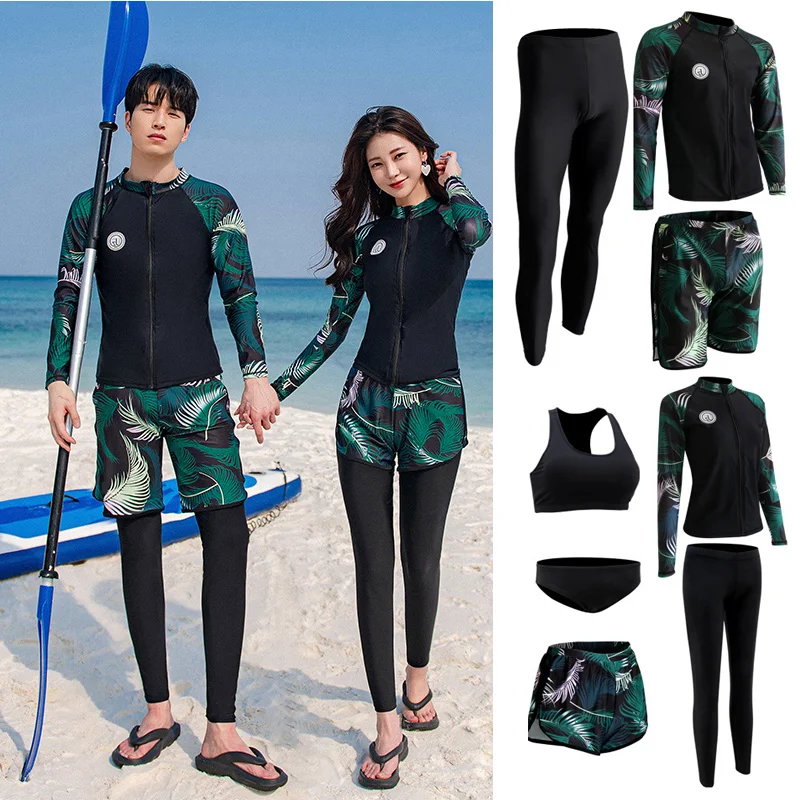 

Wisuwore Diving Suit Split Body Snorkeling Swimsuit Couple Set 2023 New Quick Drying Surfing Long Sleeved Pants Jellyfish Suit