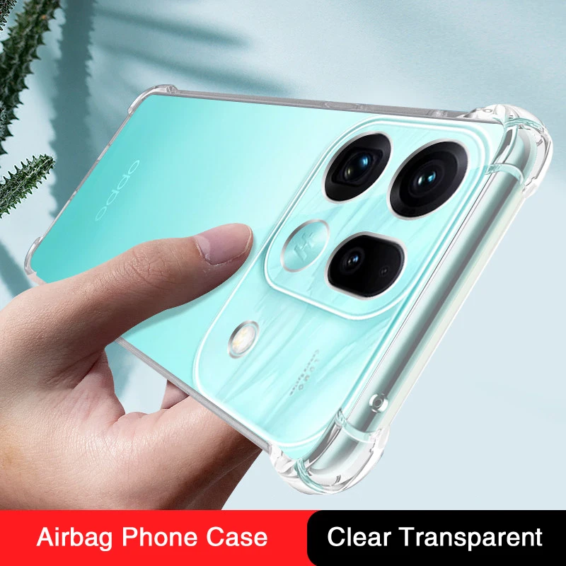 Airbag Transparent Phone Case for OPPO Find X9S Pro Ultra 5G Shell Soft TPU Shockproof High Quality Back Cover Funda Accessories