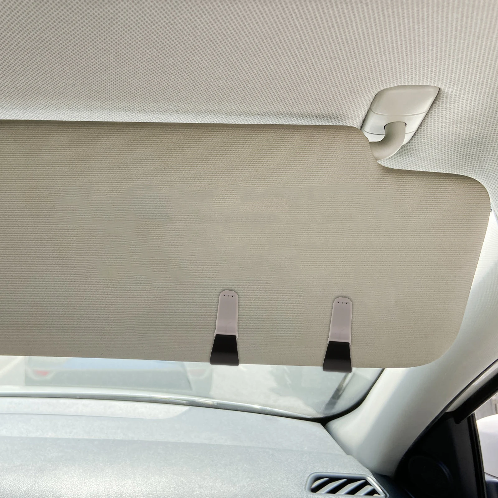 

2pcs Sunglasses Holder for Car Visor Grey Clips Auto Interior Accessories Sunglass Visor Clips for Cars Truck Accessories Ticket