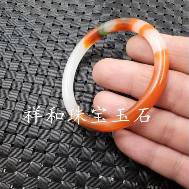 مجوهرات Hetian جولة شريط سوار اللون جولة شريط سوار المرأة سوار