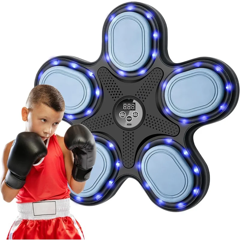 Smart Music Boxing Machine Interactive Home Indoor Workout Equipment For Adults With LED Wall Mounted Display Training Equ