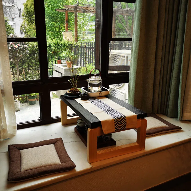 Kang Table, Floating Window, Tatami, Tea Table, Japanese Balcony, Solid Wood, Tatami, Zen Furniture Tables Muebles