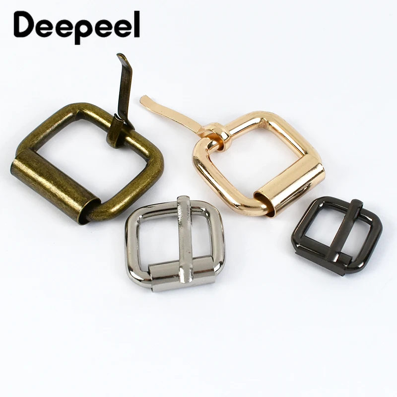 10Pcs 13-38mm Metal Buckles for Belt Shoes Bag Strap Webbing Slider Adjust Roller Pin Buckle DIY Leather Craft Accessories