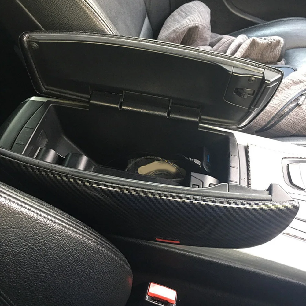 Car Storage Box กล่องแผงฝาครอบกล่องสำหรับ BMW X5 X6 E70 E71คอนโซลกลางตกแต่ง ABS Snap ประเภท