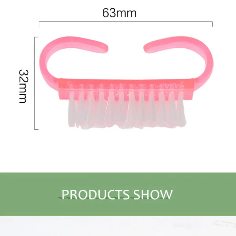 Nail Cleaning Nail Brush Tools File Nail Art Care Manicure Pedicure Soft Remove Dust Small Angle Clean Brush for nail care
