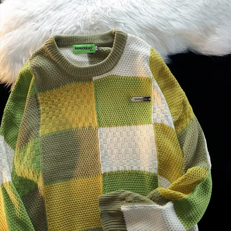 

Men's Autumn Winter Large Size Hoodie Knitwear Long Sve Innerwear Outerwear Color Blo Polyester Fiber round Ne Top