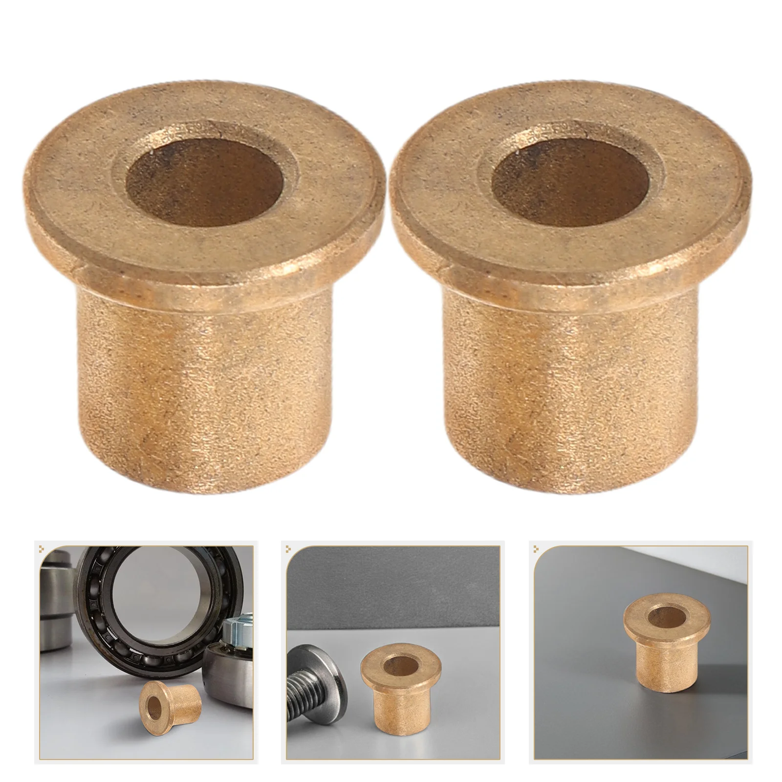 

6pcs Copper Sleeve Bearings Flanged Bushing Kit High Precision Design Noise Reduction Dust Protection Heat Dissipation