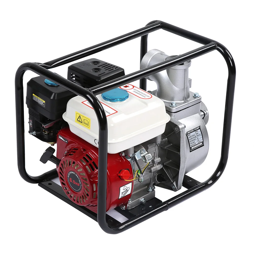 Petrol Water Transfer Pump 3in Petrol Gasoline Water Transfer Pump 6.5HP 7m Garden Irrigation Swimming Pool Cleaning Pump