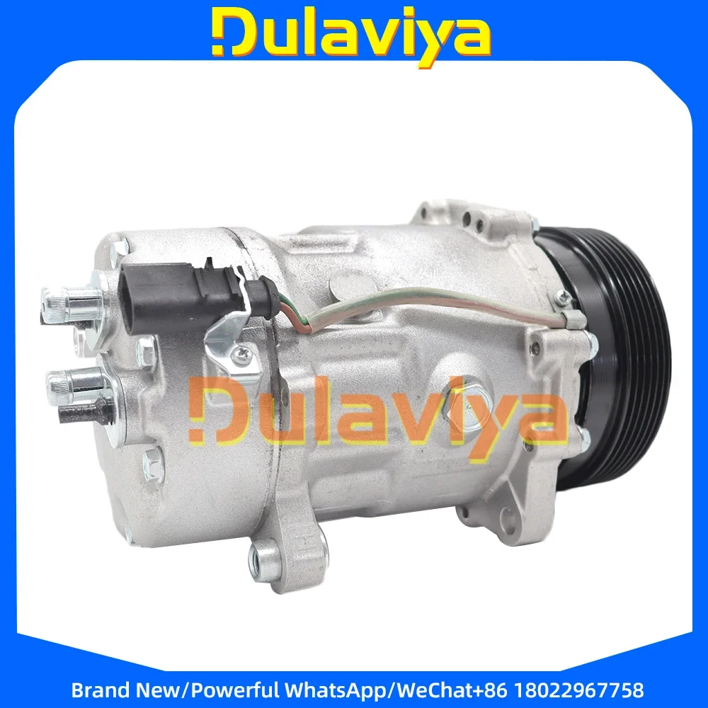 

For SEAT LEON / TOLEDO / SKODA OCTAVIA 1996-2010 Auto AC Compressor Sanden sd7v16 1J0820803A 1J0820803AX 7M3820803A 7M3820803B