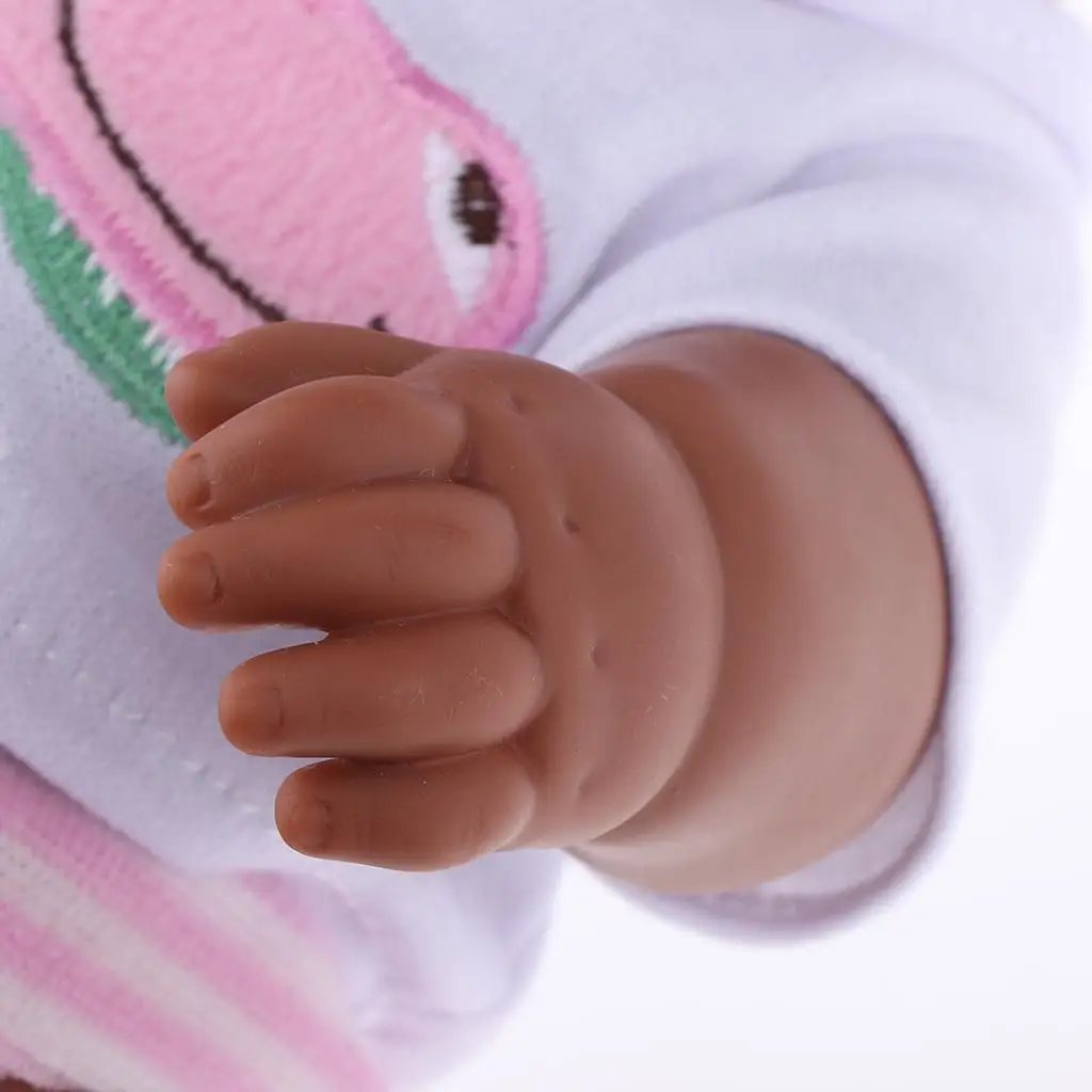 African Doll Realistic Vinyl Reborn Baby Doll Lifelike Toy for Pre Pregnancy Learning and Child Comfort