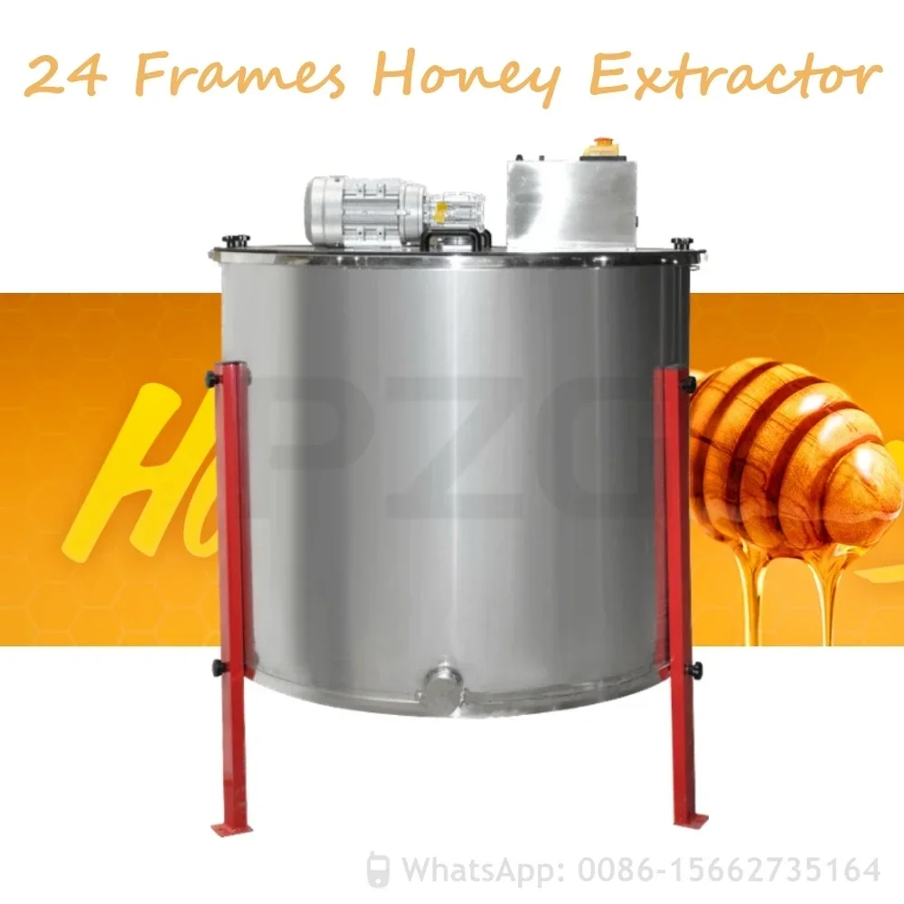 220V 110V Electric 12 Frames 24 Frames Auto Reverse Reversible Honeycomb Honey Extractor Beekeeping Equipment