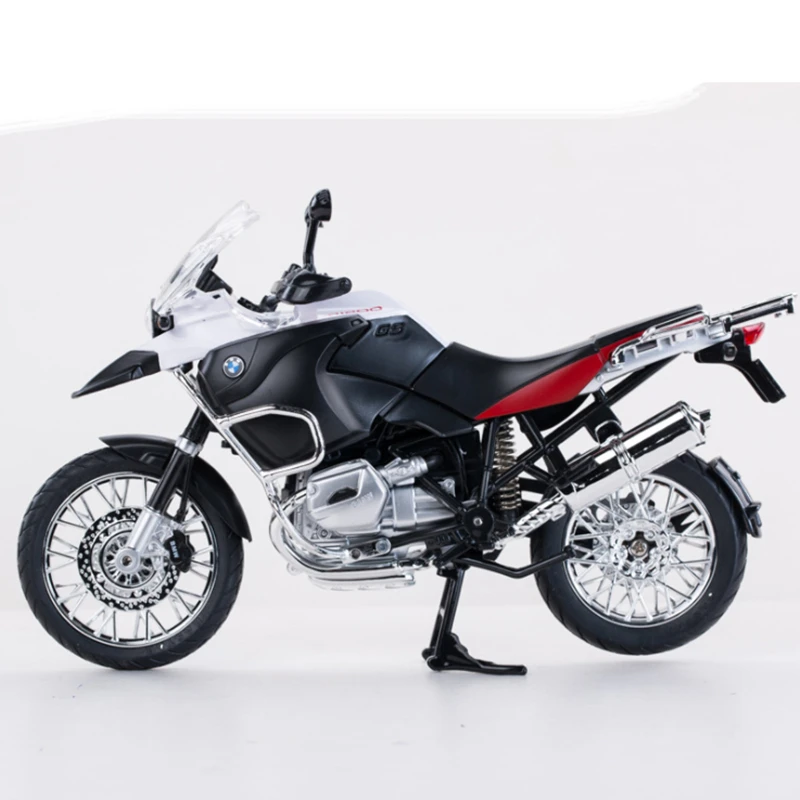 1/9 BMW R1200GS Cross-country Motorcycles Model Diecasts Metal Simulation Street Competitive Motorcycles Collection With Bracket