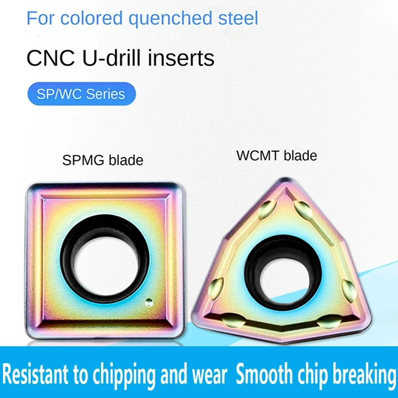 U Drilling Blade WCMX040204 SPMG050204 WCMT050308 SPMG060204 WCMT06T308 SPMG07T308 WCMT080412 Indexable Inserts for Drill Metal