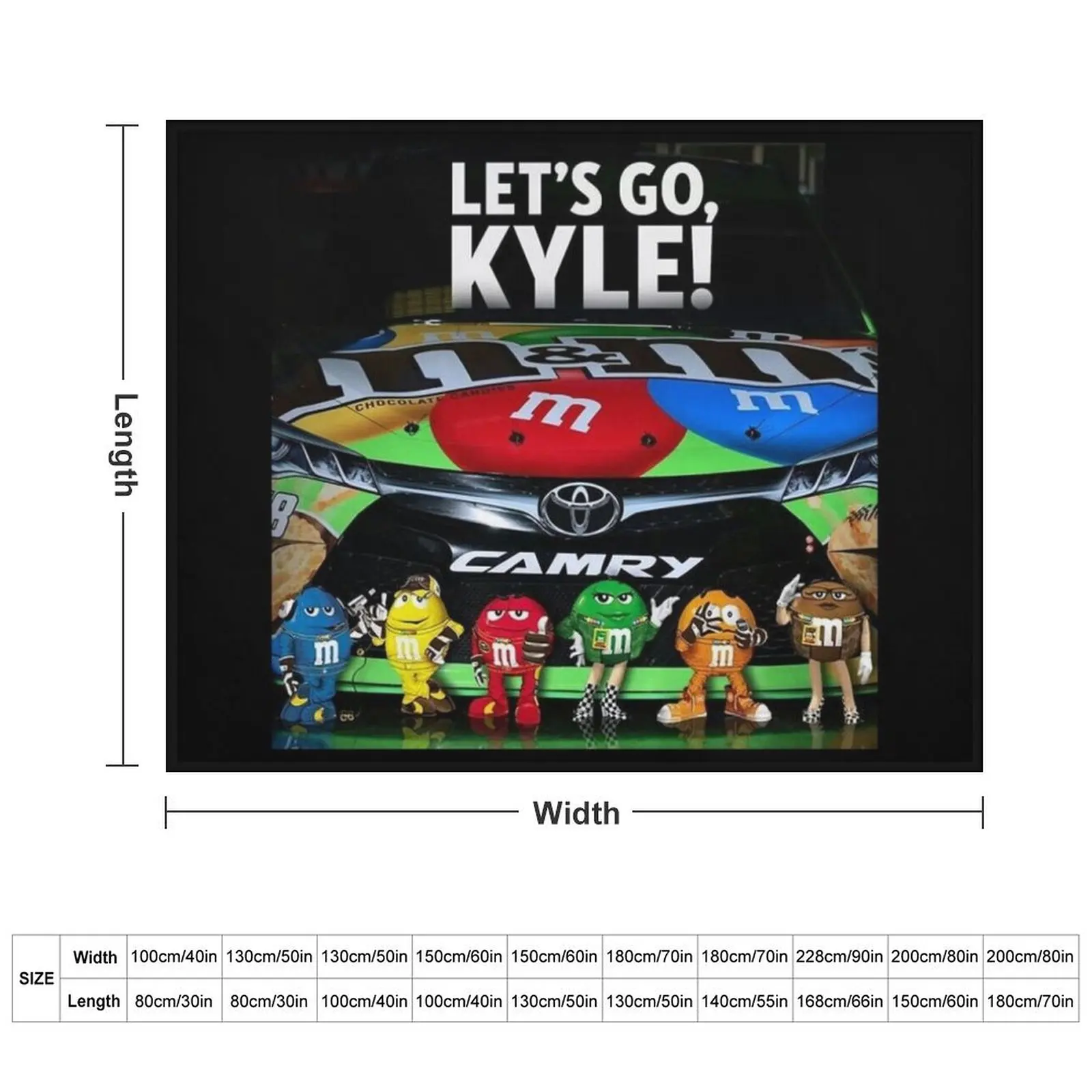 Kyle Busch racing Throw Blanket Soft Plaid Designers Blankets