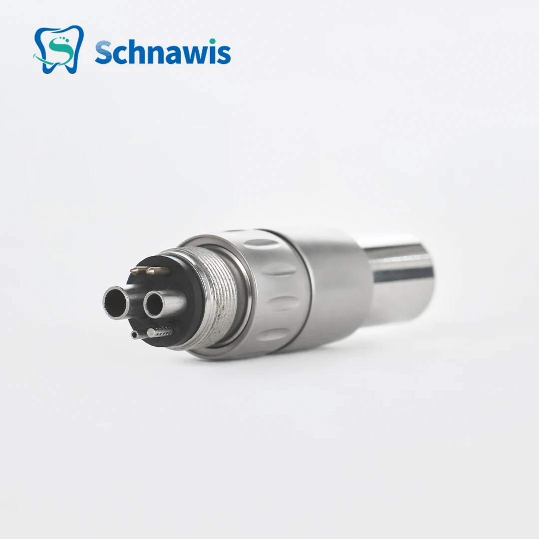 

Dental LED Fiber Optic Quick Coupling Turbine Connector Dentistry Inner Water Air Motor Slow Speed Handpiece Parts Dentist Tool