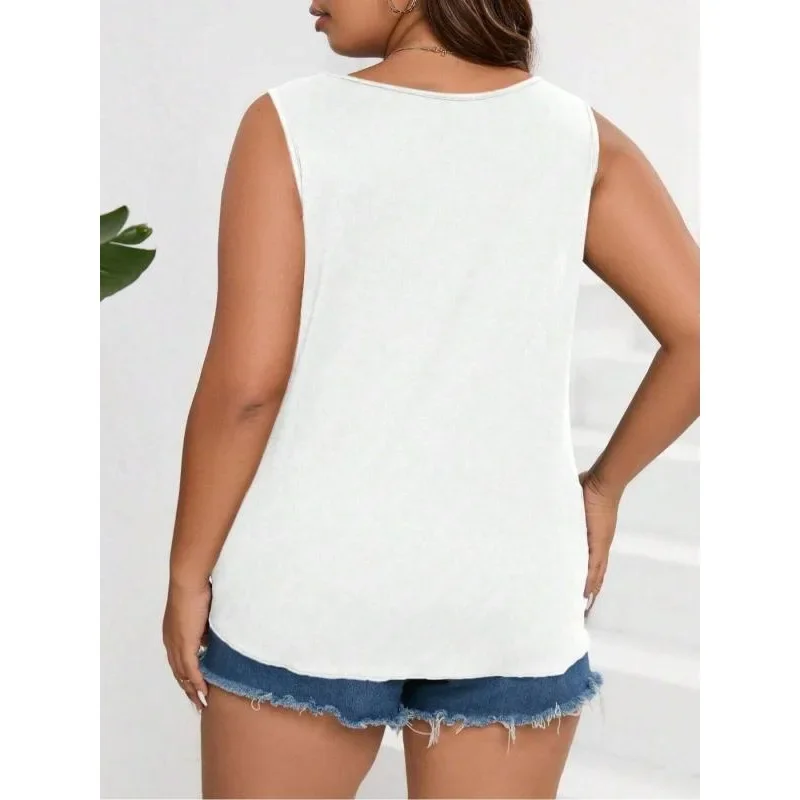 حجم كبير 1XL-5XL جديد إمرأة الخامس الرقبة قمصان غير رسمية الصيف أكمام تانك القمم زهرة مطبوعة بلون بلوزة سترة الإناث