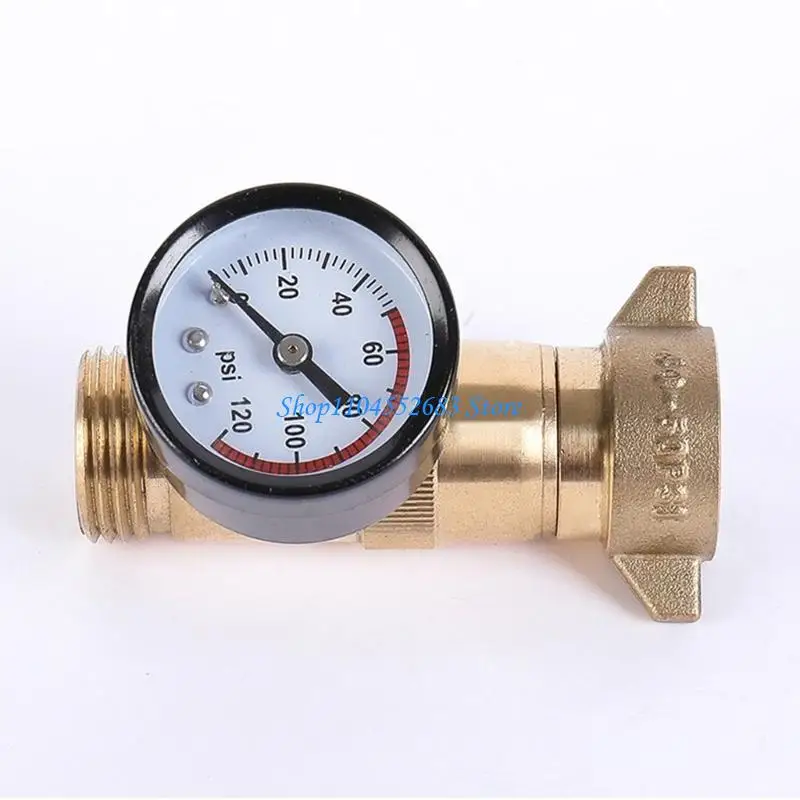 

Y6GD 3/4" Caravans Trailers Pressure Reducer Valves with Gauge Water Pressure Regulator Valves for Garden Hose Travel Trailer