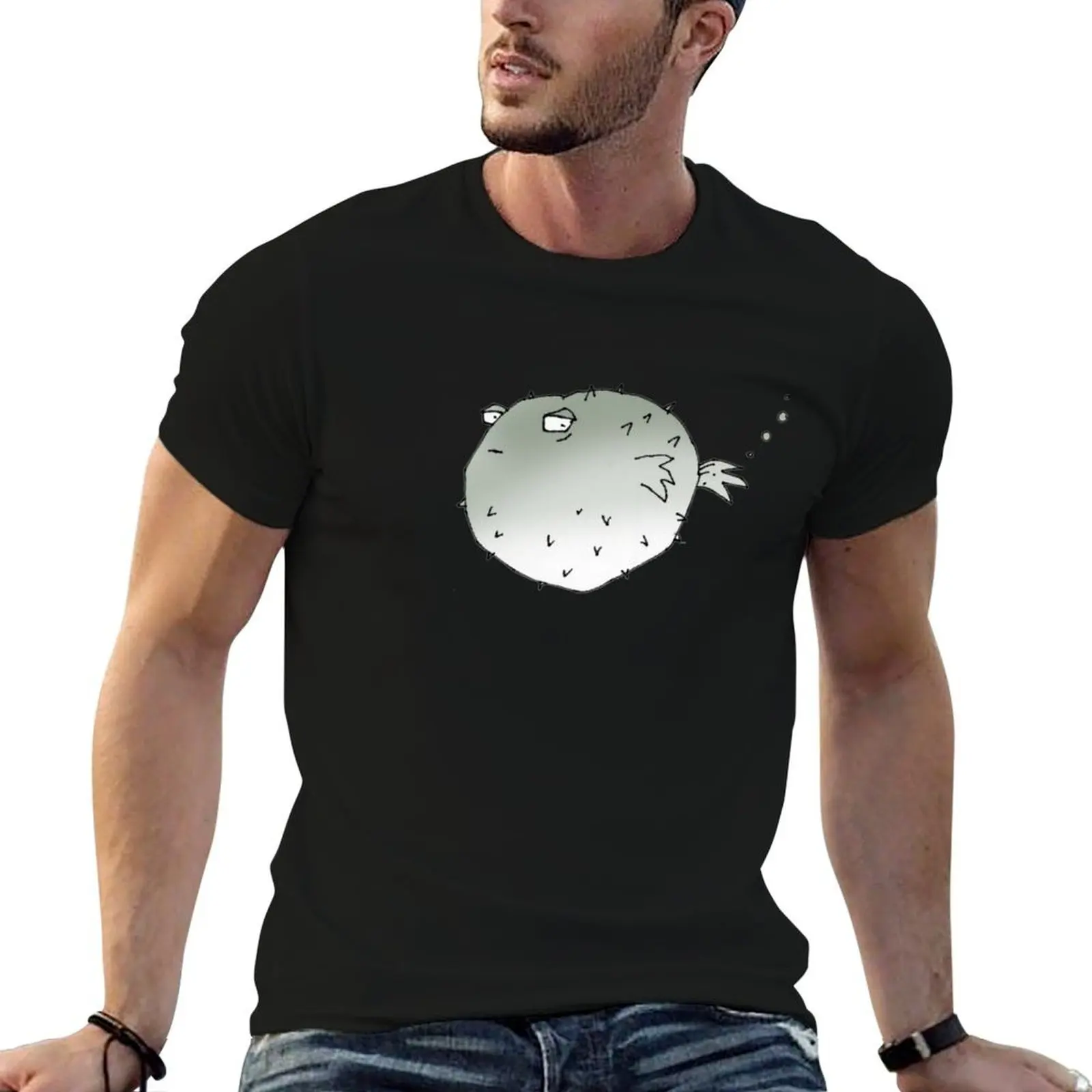 puffer fish T-Shirt man t shirt Funny t-shirts Men's t-shirt