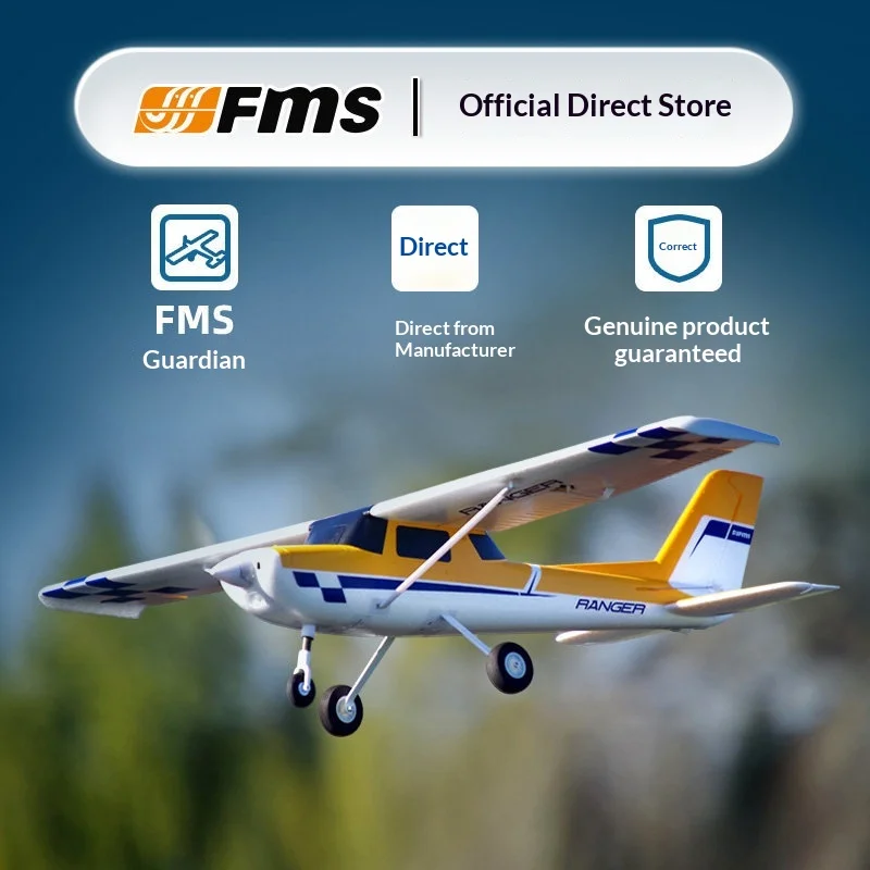 FMS Rc Ranger 1220Mm Fixed Wing Electric Airplane Durable Crash Resistant Beginner Training Remote Control Outdoor Hobby Plane