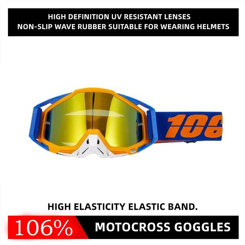 Nouvelles lunettes de Motocross lunettes de moto lunettes de soleil tout-terrain pour homme MX ATV masque coupe-vent Protection