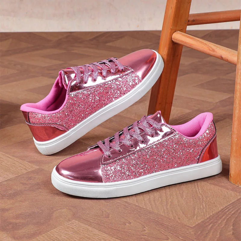 New Style Women Running Sport Shoes Pink Female Outside Street Walking Sneakers Flats Spring Ladies Sports Trainers