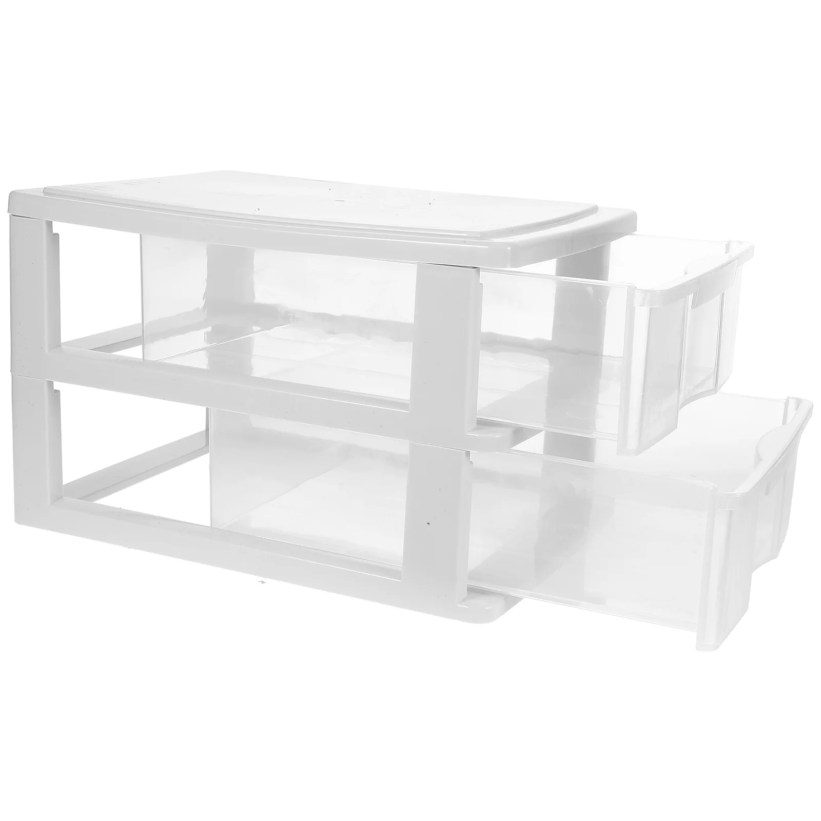 

Desktop Storage Box Organizer Plastic Drawer Cabinets with Drawers Clear Office Sundry Boxes