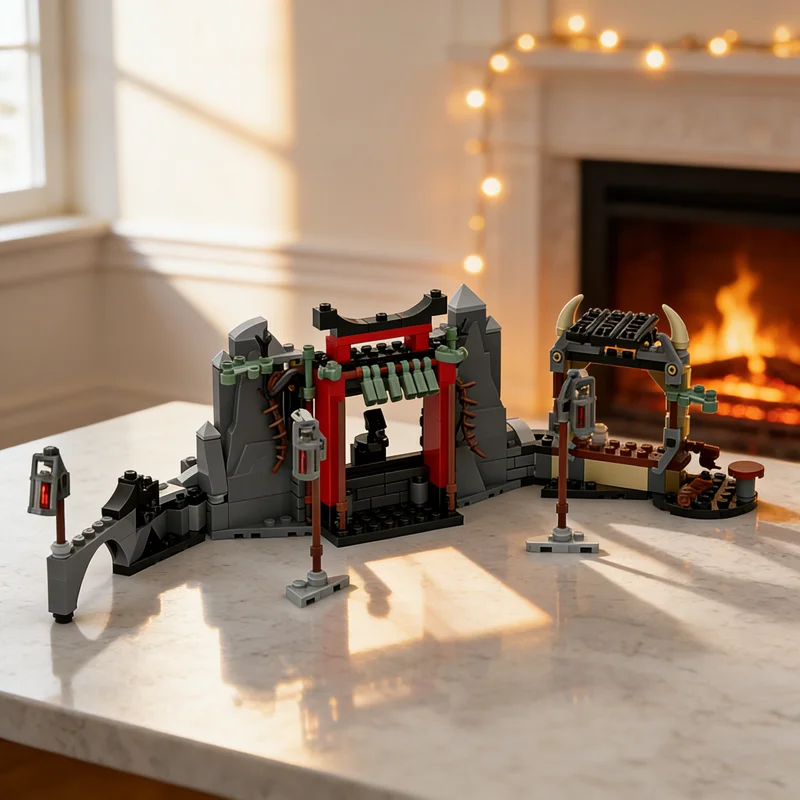 

180 шт. MOC Ninjago Dragonian Storm Village Альтернативная сборная модель Строительные блоки Архитектурные игрушки Рождественские подарки Образование