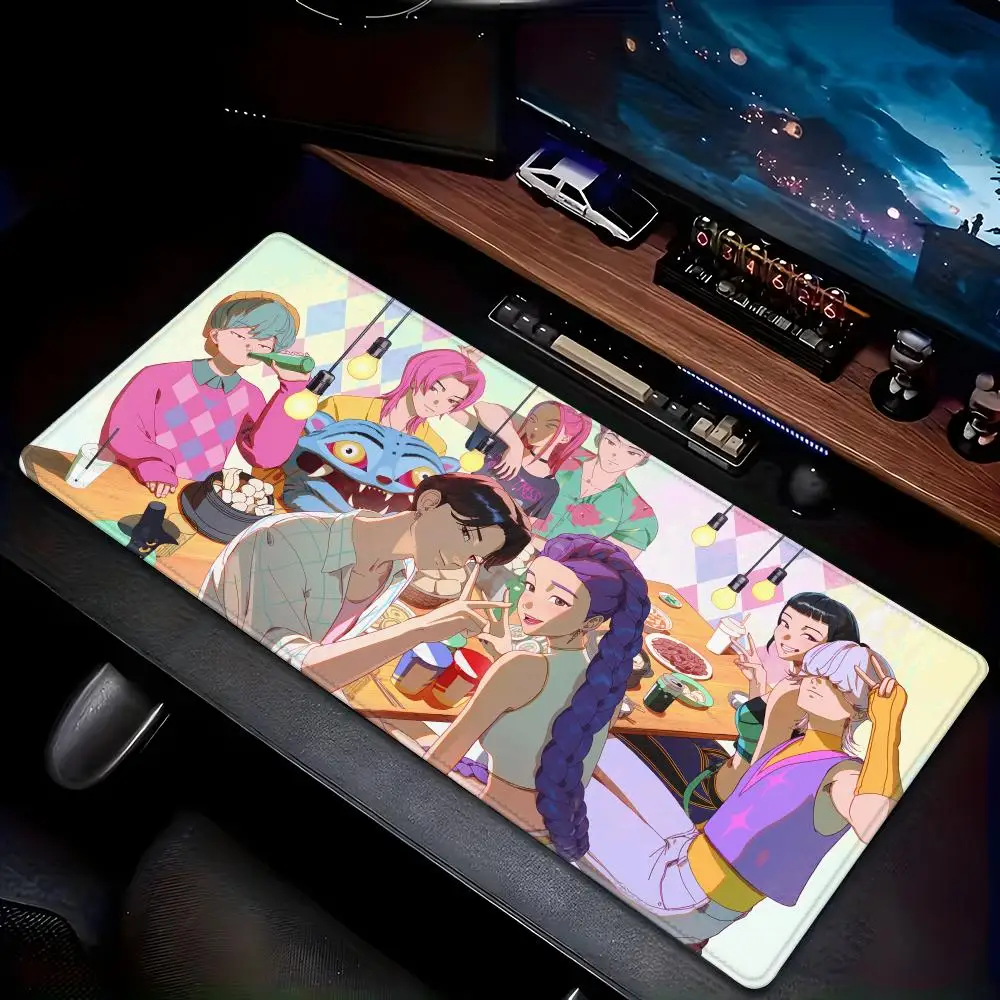 

China's hot-selling mouse pad Animation Beautiful XXL Game Exclusive MousePads PC Computer pad Decor for Kpop Demon Hunters