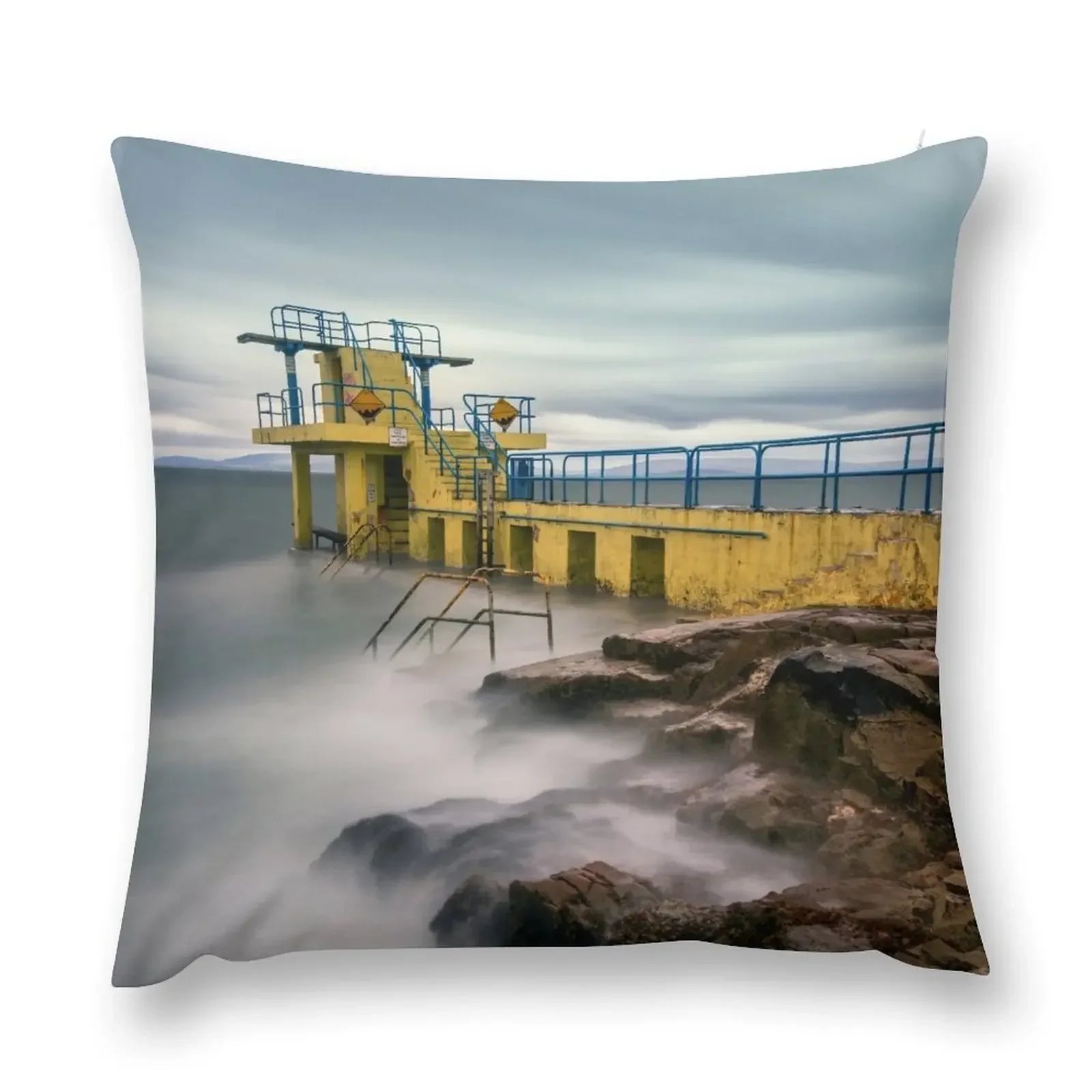 

Blackrock Diving Tower Salthill Galway Ireland. Throw Pillow Christmas Pillow Covers Sitting Cushion pillow