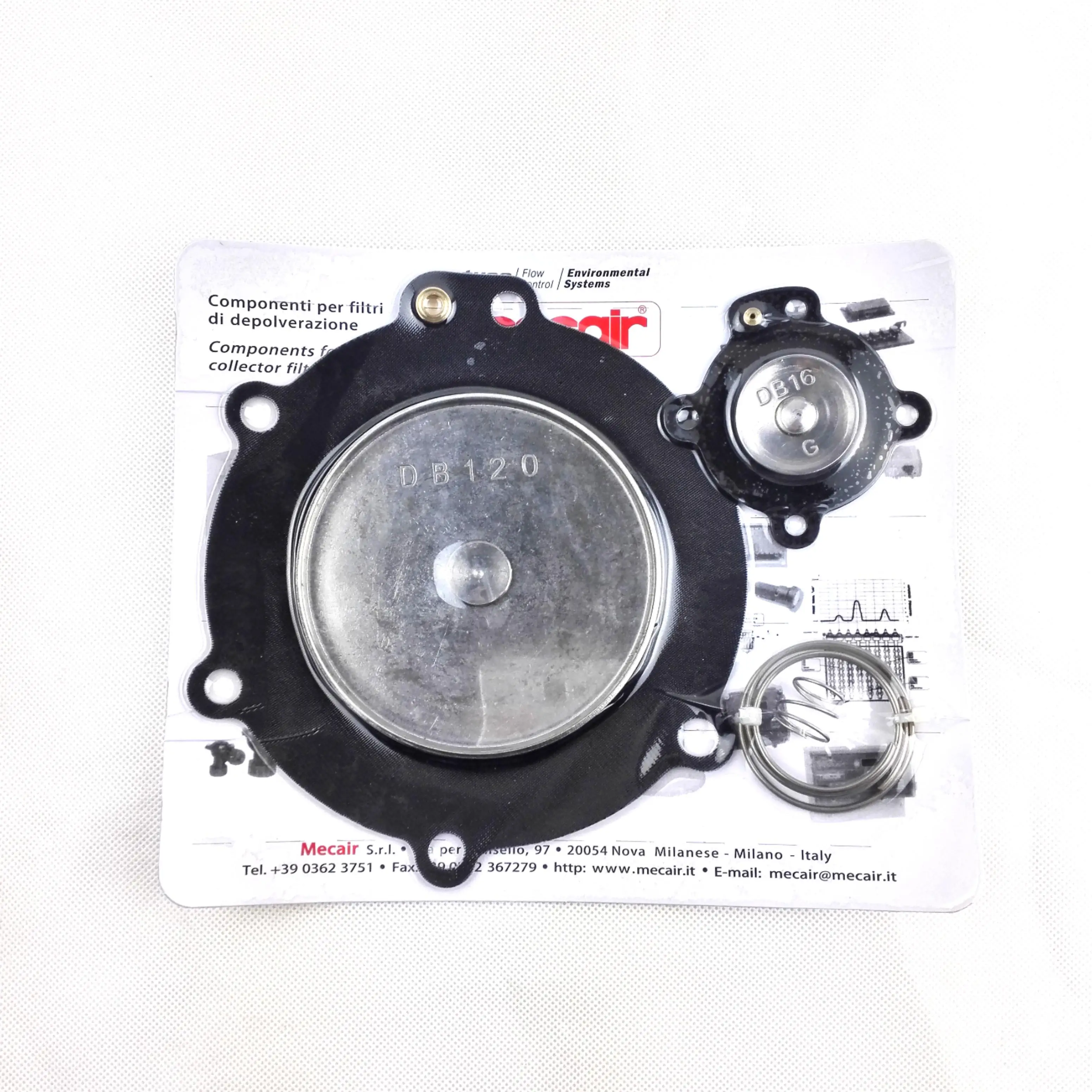 

Mecair DB120 DB16 2.5 Inch Pulse Jet Valve VNP220 VEM220 VNP420 VNM620 Diaphragm Repair Kit