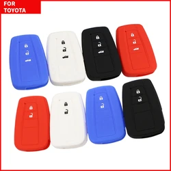 Silicone Car Key Case Cover Protection Shell for Toyota CHR Prado Prius Camry Corolla RAV4 Hilux Fortuner Land Cruiser Highland