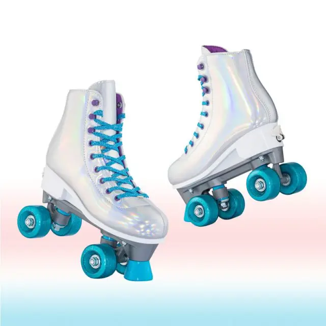

Unisex Adult Double Row Skates Adjustable Four-Wheel Roller Skates with Colorful Flashing Roller for All Skate Enthusiasts