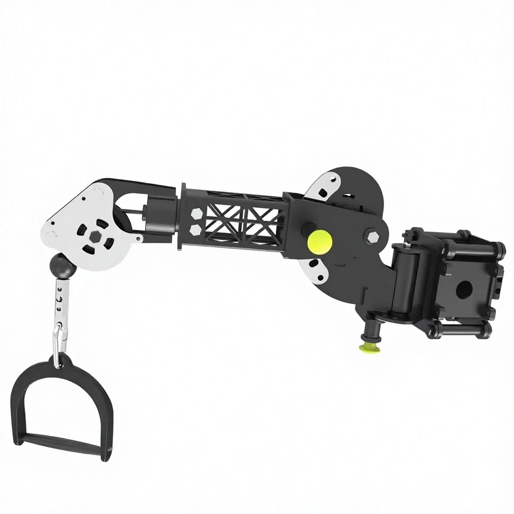 Upgraded Adjustable Steel Pulley System Tornado Arm Attachment Rack Core Muscle Training Fitness Equipment Add-On 25KG
