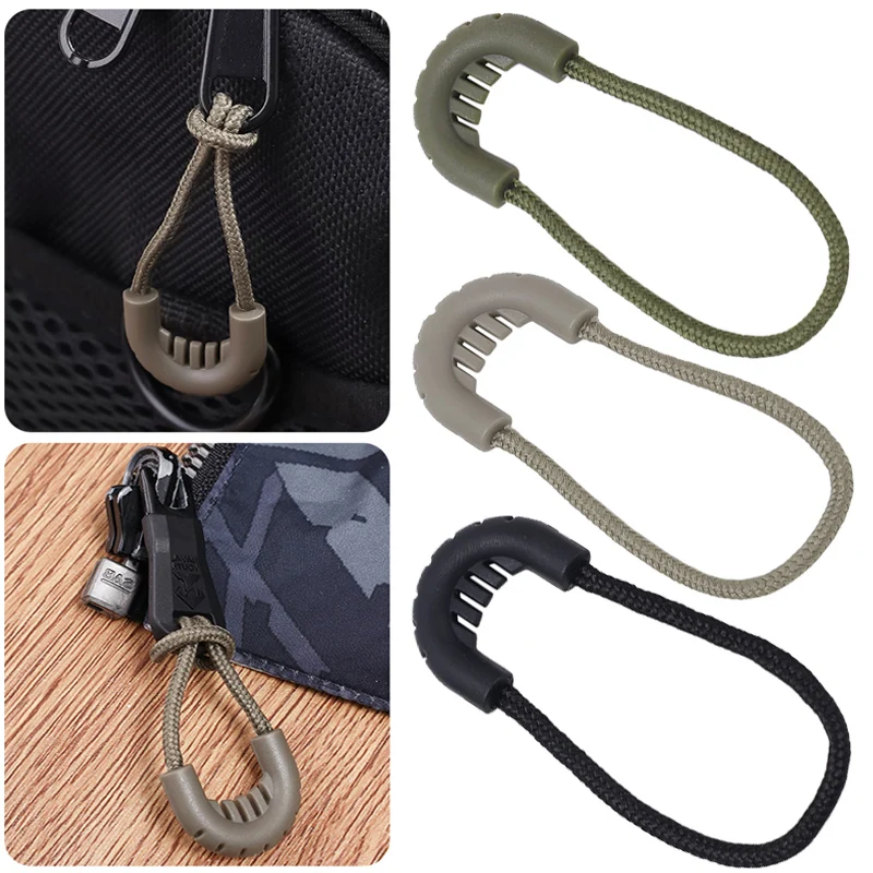 10Pcs New Plastic Zipper Pulls Cord Zip Puller Clip High-quality Replacement Ends Lock Clothing Backpack Luggage Accessories