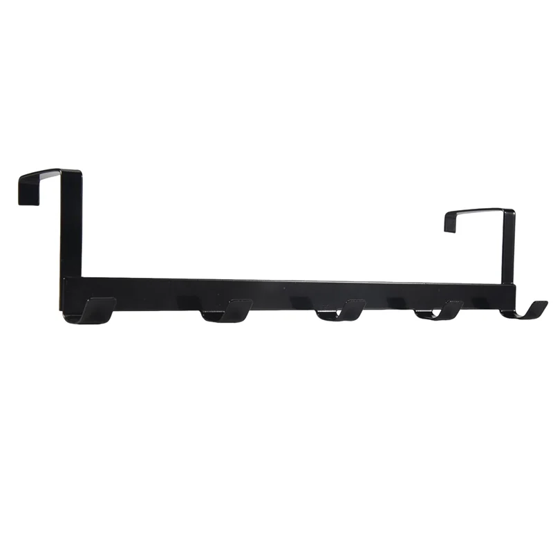 AT51-Smart Wide Over The Door Rack ตะขอเหล็กดัด สีดํา