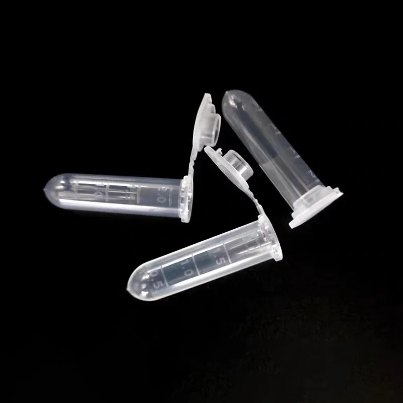 Tube à essai EP en plastique pour centrifugeuse de laboratoire, 0.1, 0.2, 0.5, 1.5, 2, 5, 7, 10, 15ml, tube PCR pour échantillons compilés,