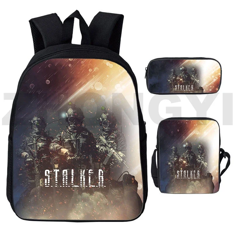 Hot Shooting Game S.T.A.L.K.E.R. 2 Backpacks for School Teenagers Girls Anime 3D Print Stalker 2 Shadow of Gun  Book Bag Student