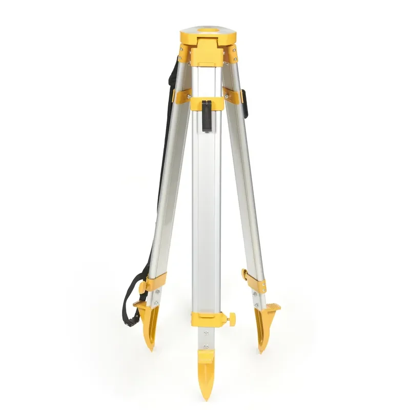 JZ-1 Aluminum Surveying Tripod for Theodolite with Fast Clamp and Flat Head Triangle Type Survey Instrument Tripod