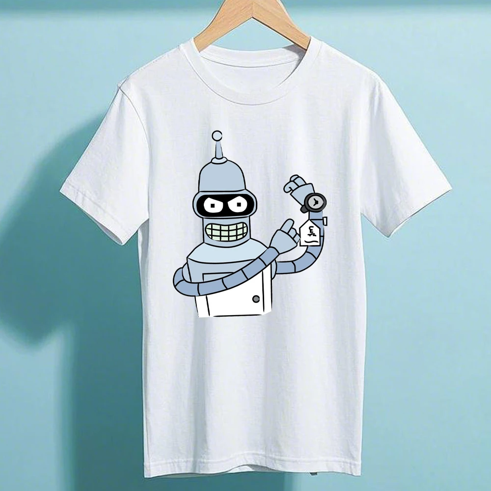 تي شيرت SAVE TAE EARTAY KILL ALL HUMANS جرافيك تي شيرت F-Futurama B-Bender تي شيرت قطني تي شيرت Y2k تي شيرت كلاسيكي مضحك للرجال والنساء