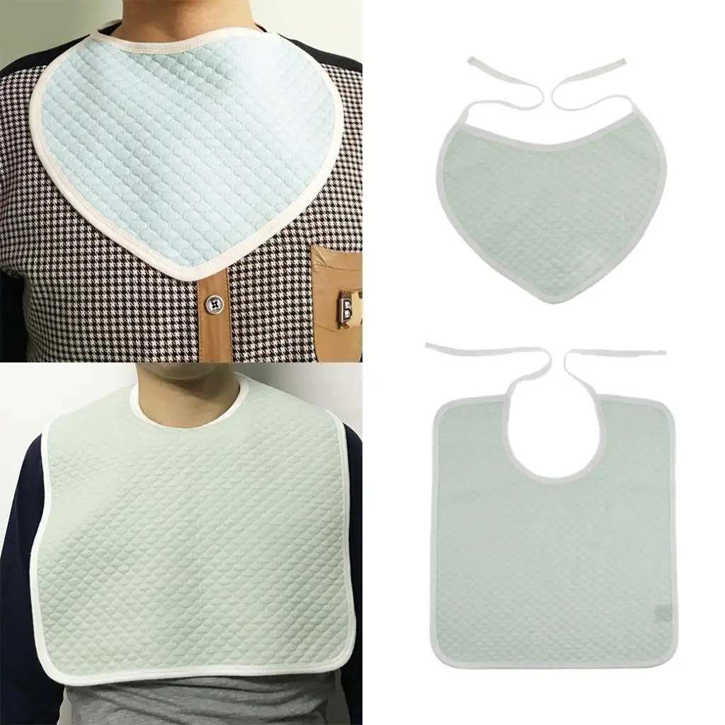 

Adult Clothing Protector Bib Cotton Dining Waterproof Saliva Towel for Disability Products Home Care