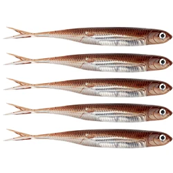 10pcs 100mm Fishing Soft Lures Multicolor Fork Tail Silicone Soft Bait Worms Artificial Baits For Bass Walleye Pike Fishing