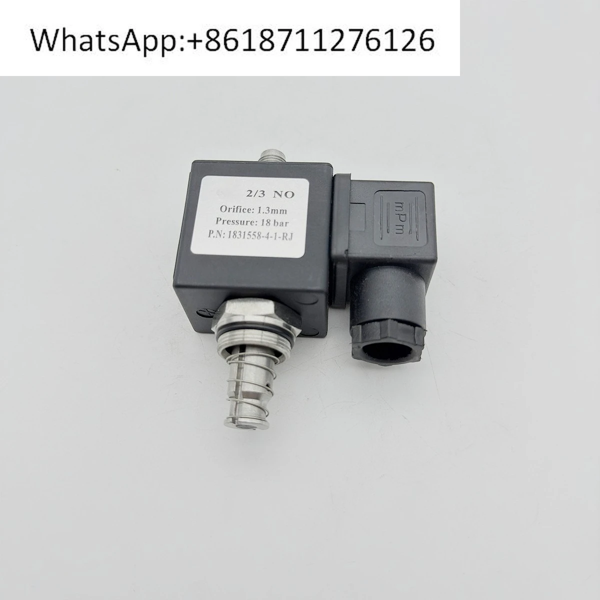 Schraubenluftkompressor-Magnetventil 12053309-2-3-RJ Spule Öffnung 7/2,0 mm Druck 15 kg