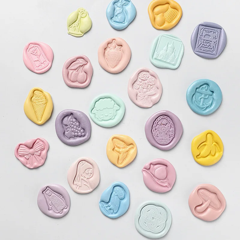 Irregular Relief Wax Seal Mini Art Series Stamp Wedding Invitation Scrapbook Postcard Decoration