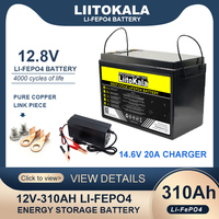 LiitoKala 12.8V 310ah 280ah 120AH LiFePO4 Battery 12V Lithium Iron Phosphate Batteries Cycles Touring car 14.6V Charger Tax Free