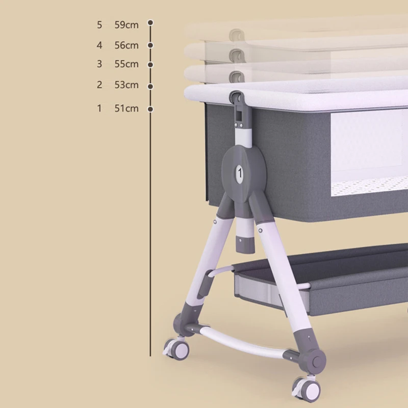 Multifunktion ale Krippe faltbare Krippe mit Windel tisch Wiege Schaukel stuhl Reise abnehmbare Krippe