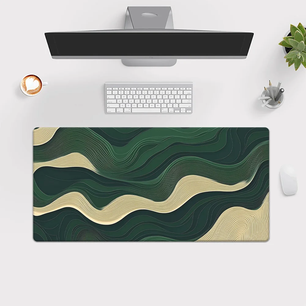 

Green and yellow millilayer mouse pad, keyboard and game accessories mousepad, office computer PC player laptop deskpad