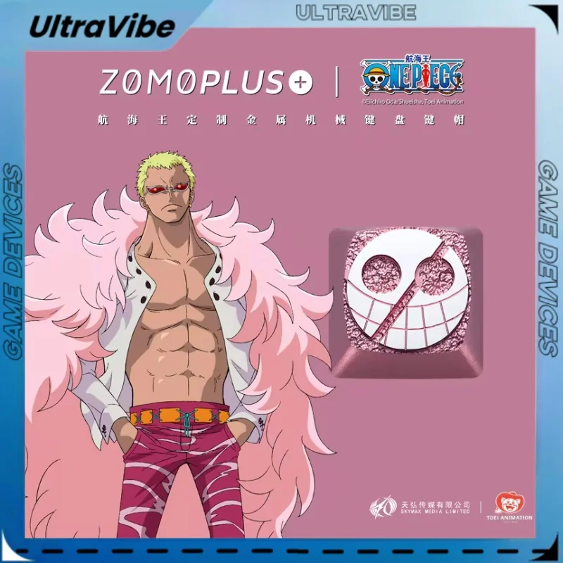 

Оригинальные механические колпачки для клавиатуры Zomoplus One Piece Ace jinbei черная борода