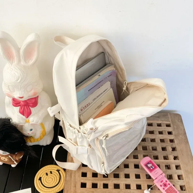 일본 Kawaii Itabag 여성 새로운 2024 투명 배낭 여성 대용량 Ita 배낭 학교 가방 대학생 JK